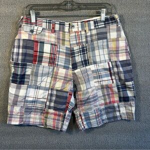 Polo Ralph Lauren Authentic India Madras Shorts Plaid 100% Cotton Mens Size 34
